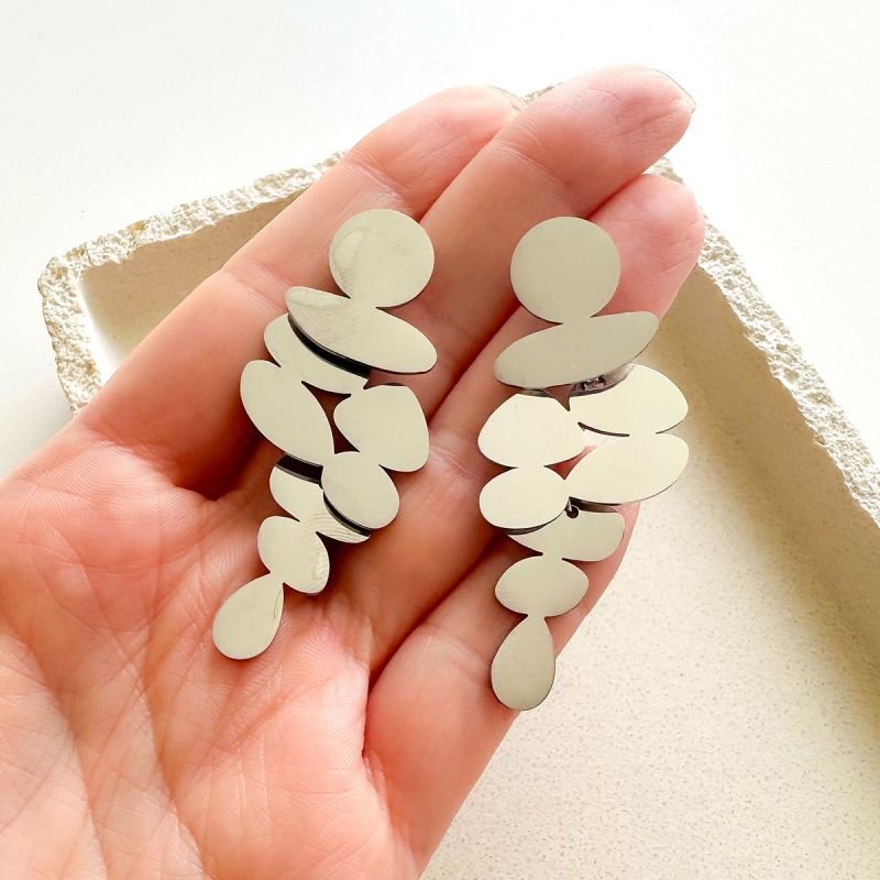 Maxi Brinco Aço Estiloso