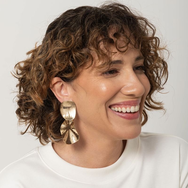 Maxi Brinco Bijuteria Orgânico Escovado