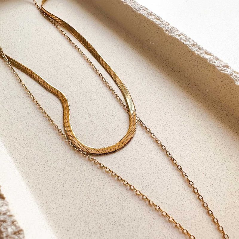 Mix de Colar Aço Fita e Estrela