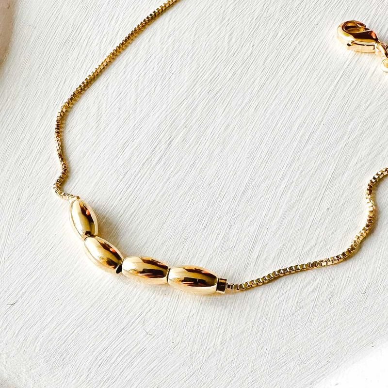 Pulseira Banhada a Ouro 18k Entremeio