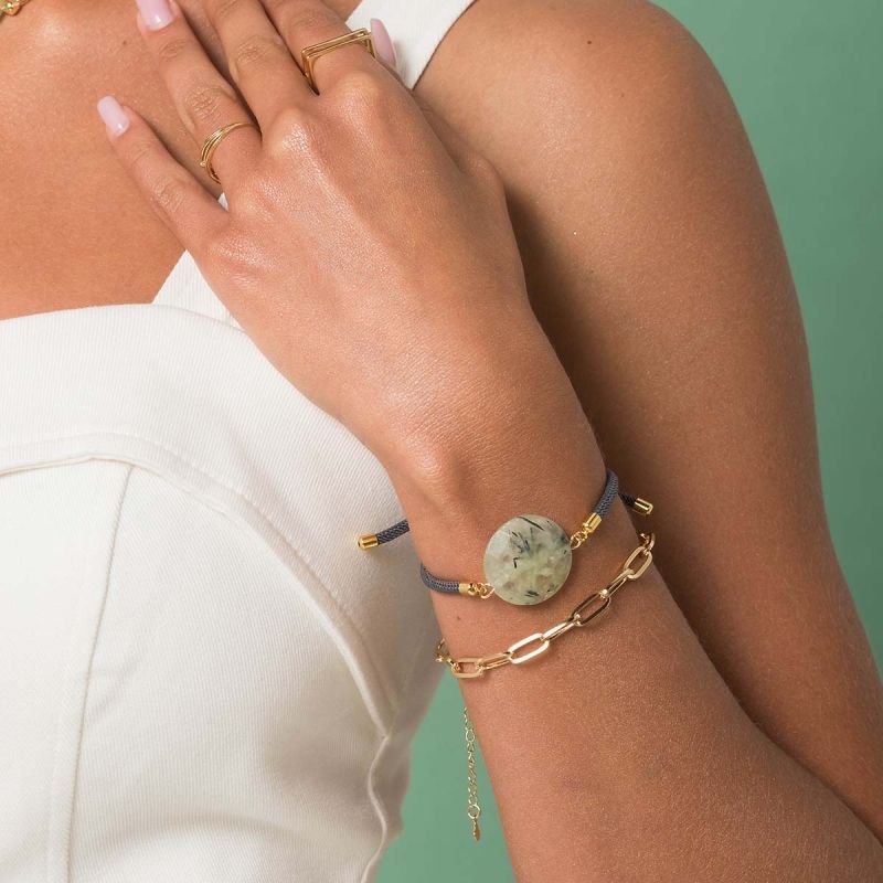 Pulseira Banhada Elos Retangulares