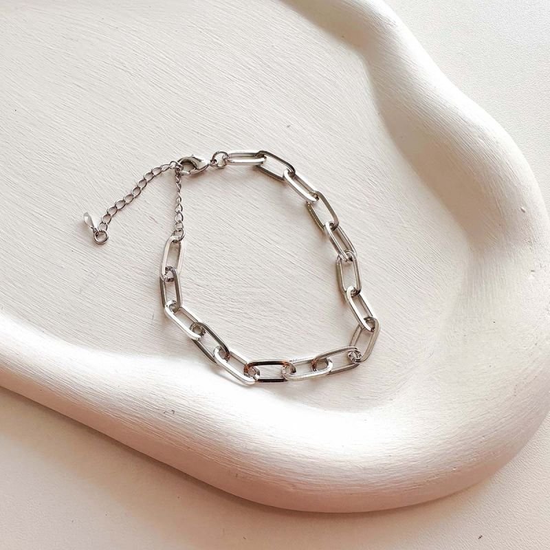 Pulseira Banhada Elos Retangulares