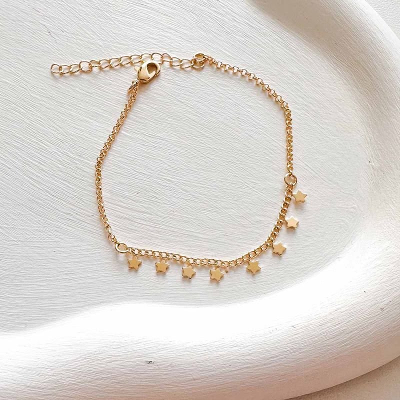 Pulseira Banhada Estrelinhas Adulto