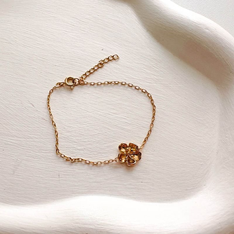 Pulseira Banhada Flor