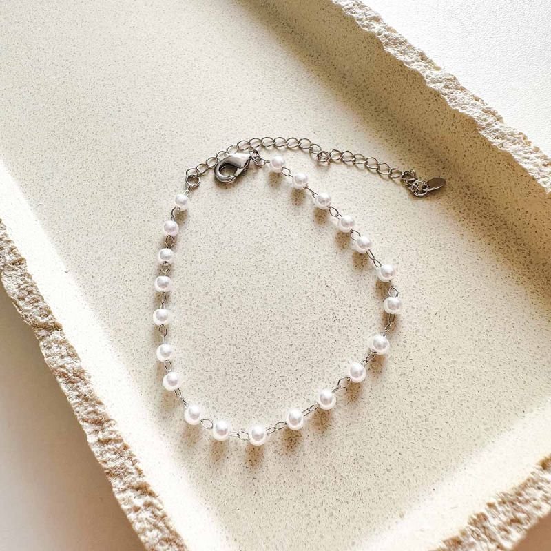 Pulseira Banhada Perolinhas Delicadas