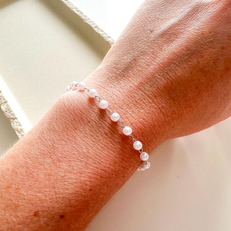 Pulseira Banhada Perolinhas Delicadas