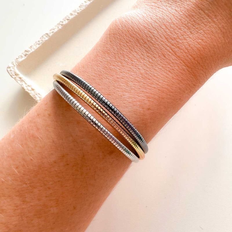 Pulseira Bijuteria Três Banhos