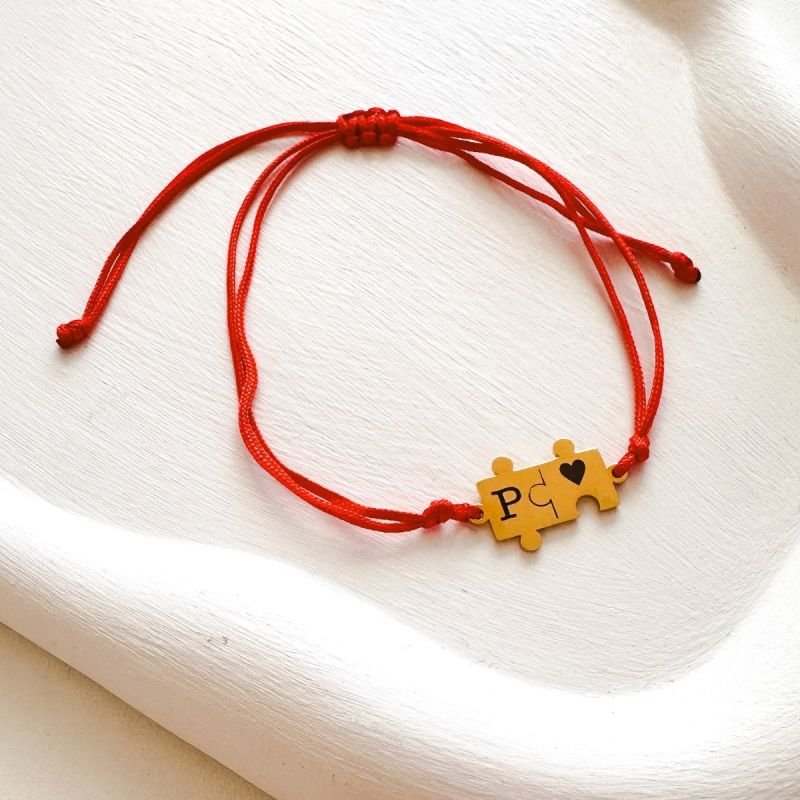 Pulseira Corda Fecho Macramê Personalizada Quebra Cabeça