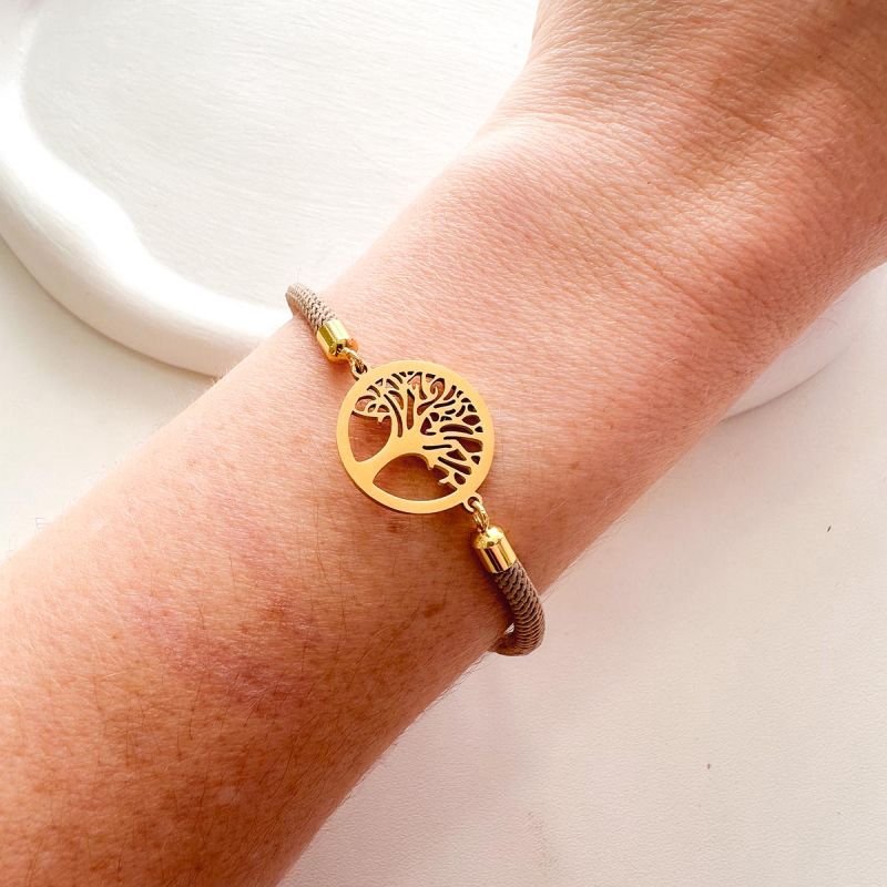 Pulseira Corda Slide Árvore da Vida